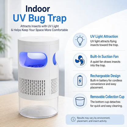 360° UV Light Mosquito Trap with Powerful Vortex Suction