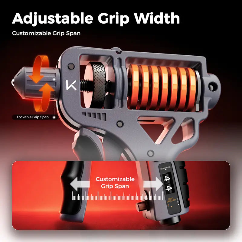 H-Shaped Ergonomic Hand Grip Strengthener (10-660 LBS Adjustable Resistance Trainer)