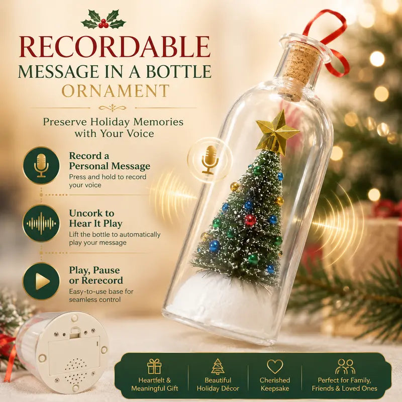 Preserve Their Voice Forever In A Magical Glowing Christmas Bottle