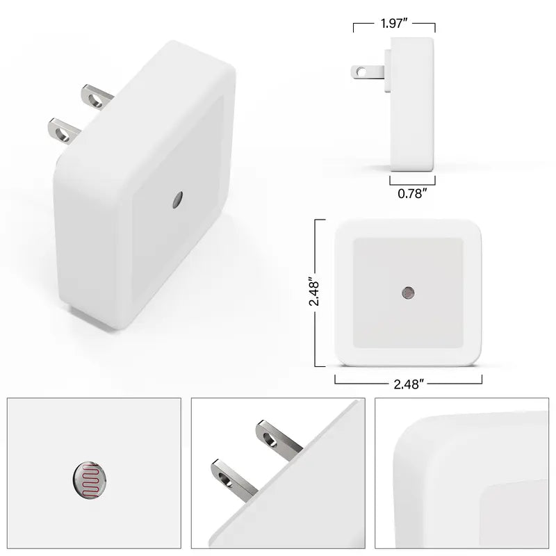 Smart Auto Dusk-to-Dawn LED Plug-in Night Light