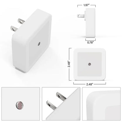 Smart Auto Dusk-to-Dawn LED Plug-in Night Light