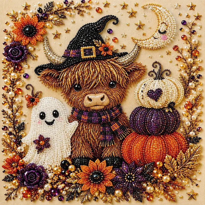 DIY 5D Halloween Diamond Painting Kits — Full Drill Crystal Art for Adults