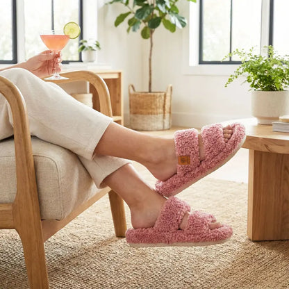Ultra-Soft Memory Foam Open-Toe Slippers