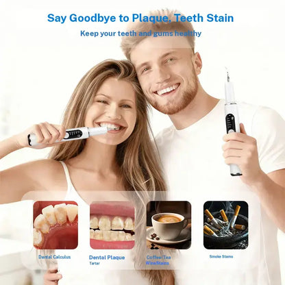 Ultrasonic Dental Plaque & Tartar Remover for Safe Home Teeth Cleaning