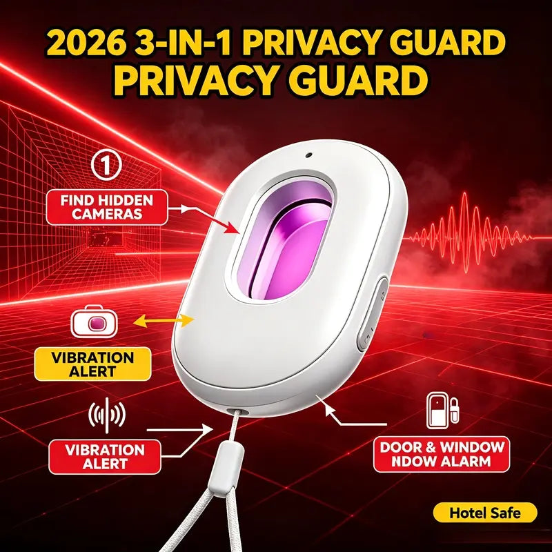 Anti-Spy Infrared Hidden Camera Finder with 3D Spatial Chip & Travel LED Flashlight