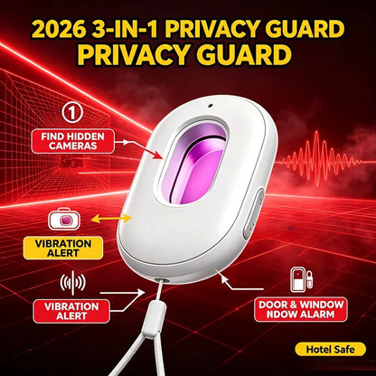 Anti-Spy Infrared Hidden Camera Finder with 3D Spatial Chip & Travel LED Flashlight