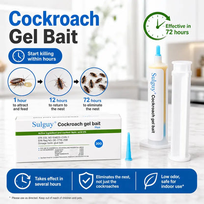 Fast-Acting Cockroach Gel Bait for Total Nest Elimination
