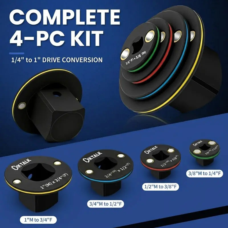 Ultra Low Profile Impact Socket Adapter Set – Reach Tight Spaces with Maximum Torque