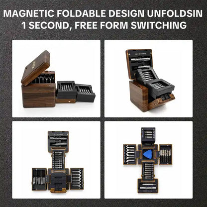 55-In-1 Precision Magnetic Screwdriver Set with Foldable Storage Box