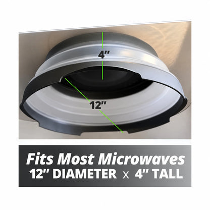 Magnetic Collapsible Microwave Splatter Cover with Built-In Steam Vents