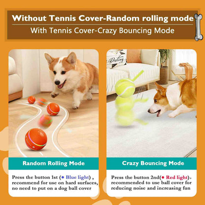 Smart Interactive Motion-Activated Rolling Dog Ball Toy