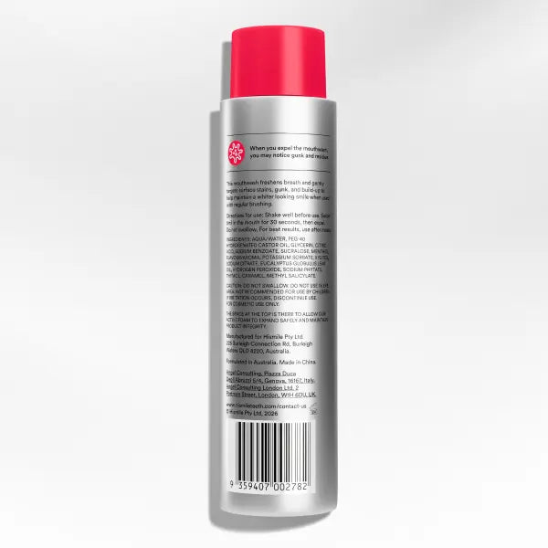 Stain-Removing Whitening Mouthwash with Hydrogen Peroxide & Essential Oils