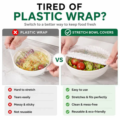 Ultra-Elastic Reusable Food Covers - Instant Freshness For Any Dish