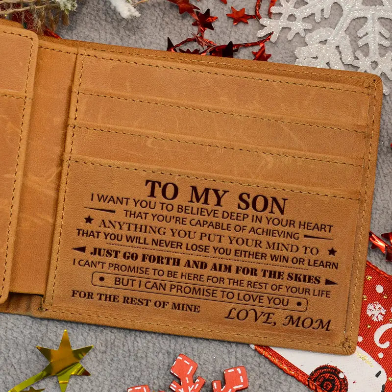 Carry Your Love Everywhere: Personalized Laser-Engraved Men's Wallet