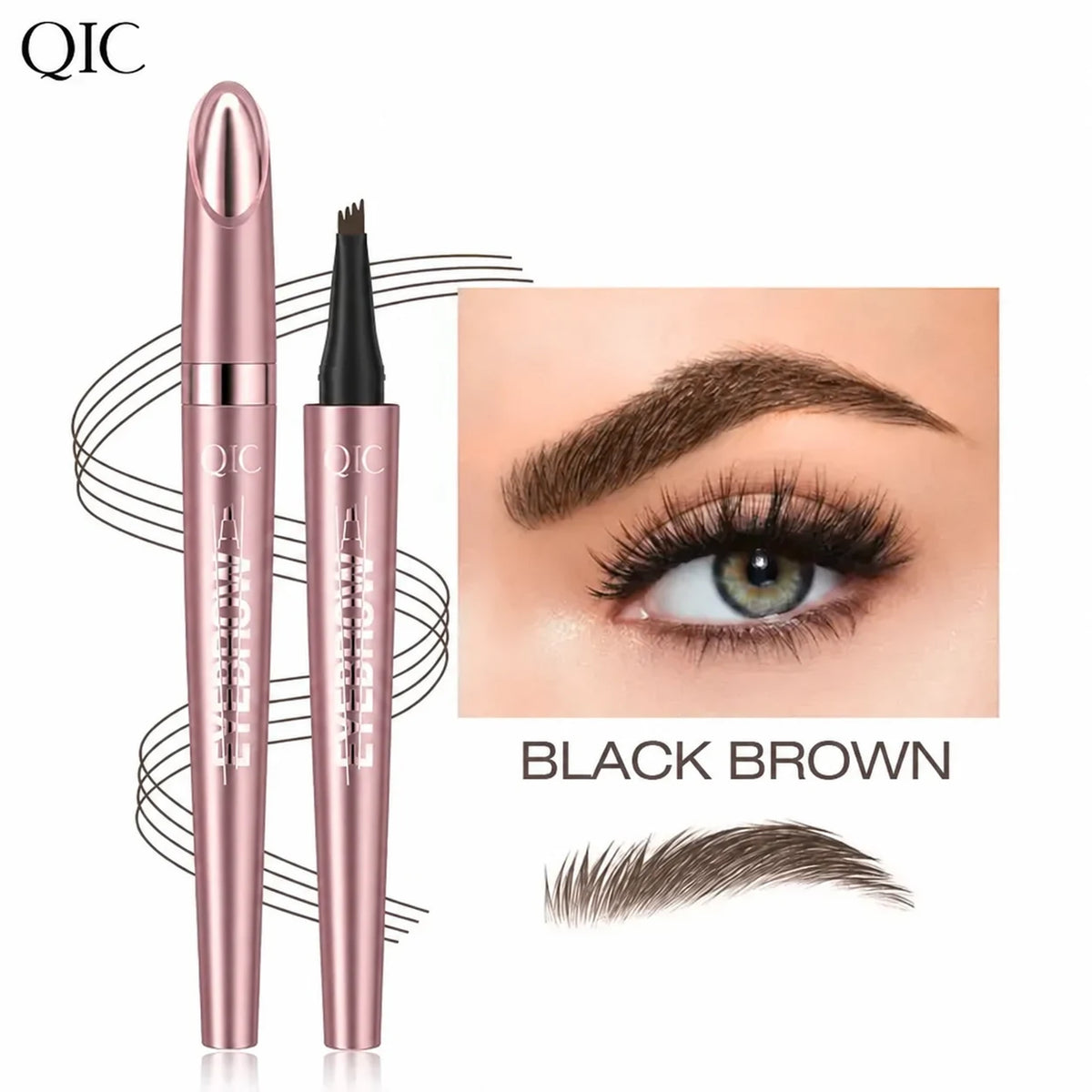 Get Natural Microbladed Brows in Seconds with 4-Tip Eyebrow Pen