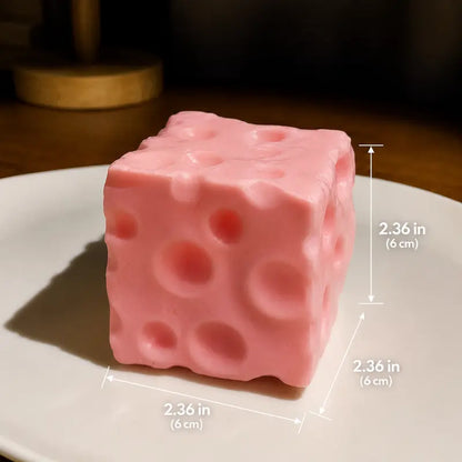 Ultra-Satisfying Moldable Cheese Cube Stress Toy