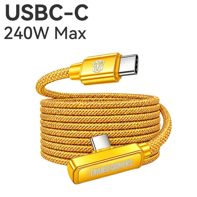100W Right Angle USB-C Fast Charger Cable