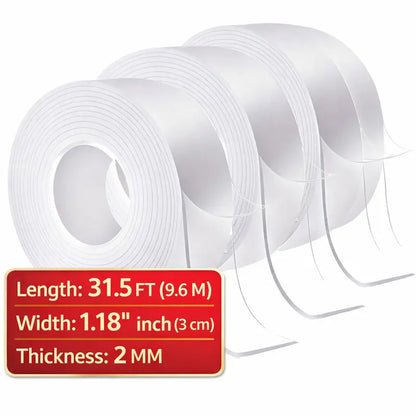 Ultra-Strong Heavy Duty Double-Sided Nano Grip Tape – Washable, Removable & Residue-Free