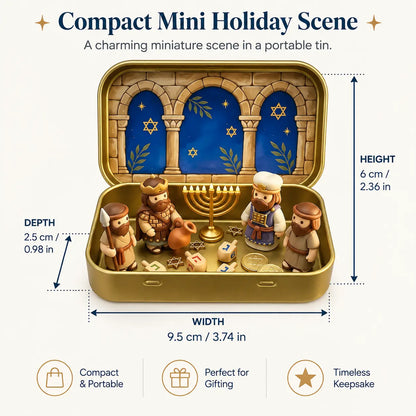 Mini Christmas Nativity Set in Pocket Keepsake Tin