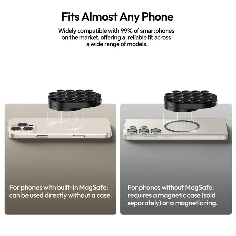 Ultra-Strong Vacuum Suction Magnetic Phone Mount for Everyday Hands-Free Viewing