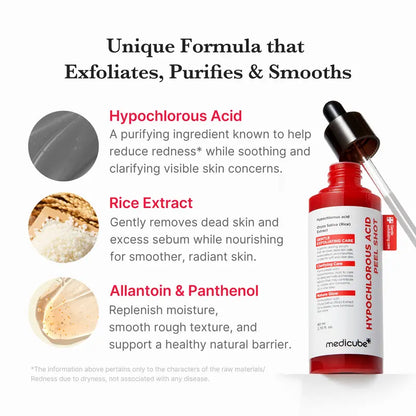 Hypochlorous Acid Rice Peel Serum For Clear Pores & Smooth Skin