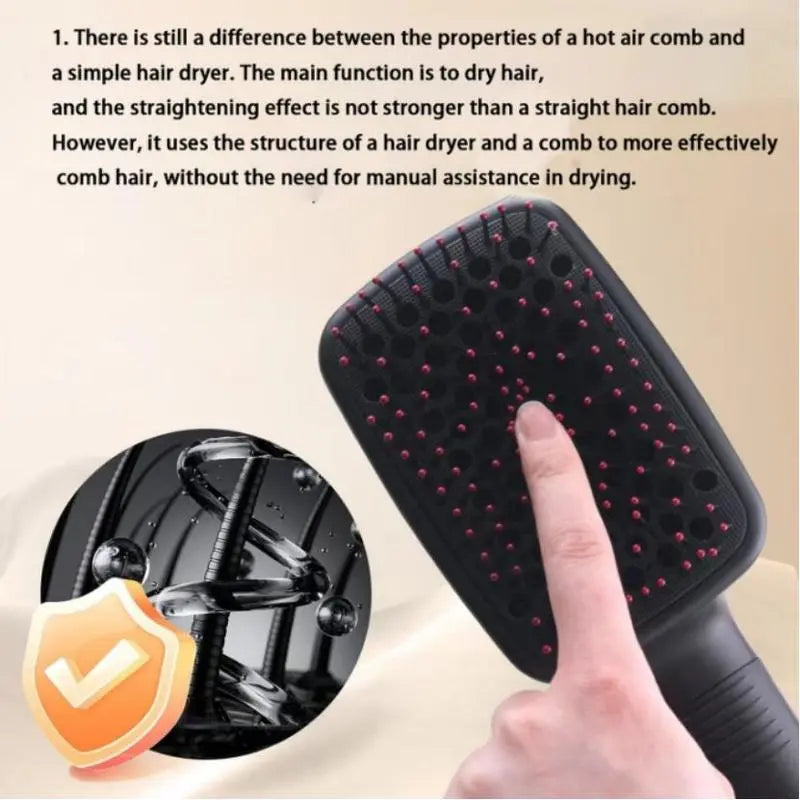 One-Step Hair Dryer Brush & Straightener Styler