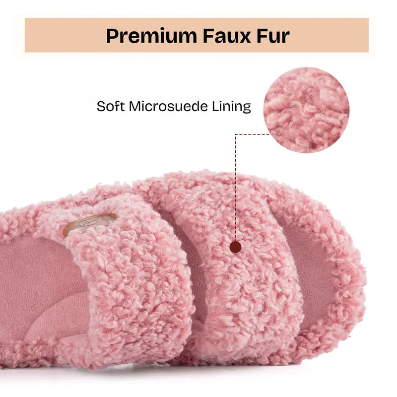 Ultra-Soft Memory Foam Open-Toe Slippers