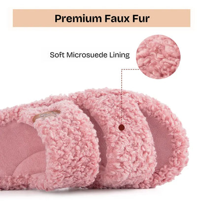 Ultra-Soft Memory Foam Open-Toe Slippers