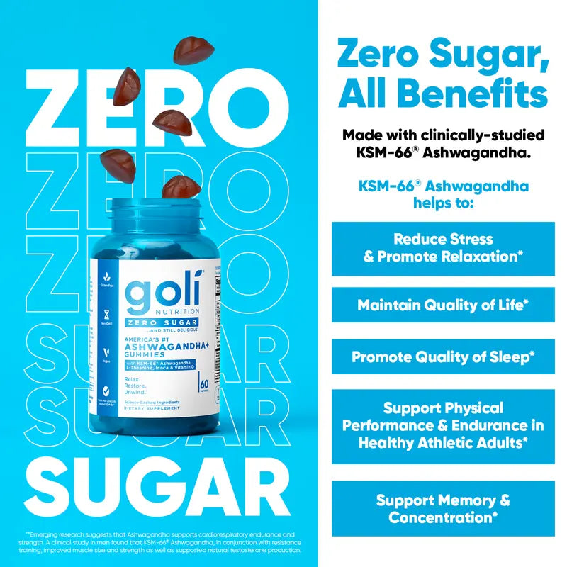 Sugar-Free Daily Wellness Trio: Pre & Probiotics, ACV, & Ashwagandha Gummies