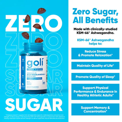 Sugar-Free Daily Wellness Trio: Pre & Probiotics, ACV, & Ashwagandha Gummies