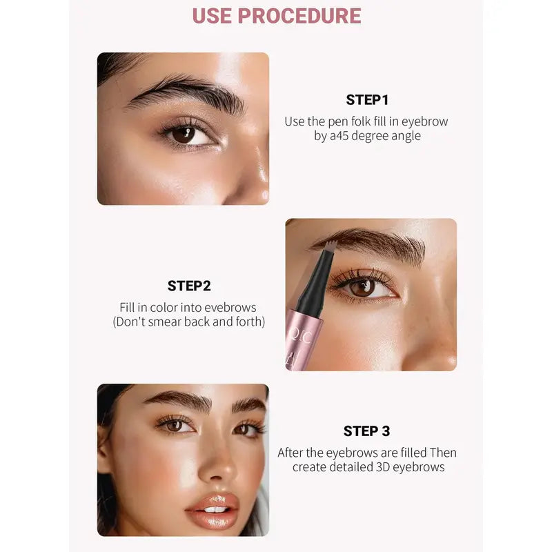 Get Natural Microbladed Brows in Seconds with 4-Tip Eyebrow Pen