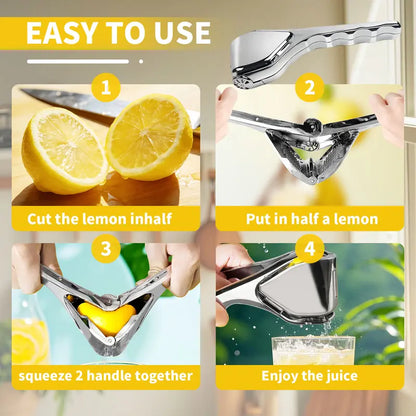 Maximum Yield Stainless Steel Lemon Press Squeezer