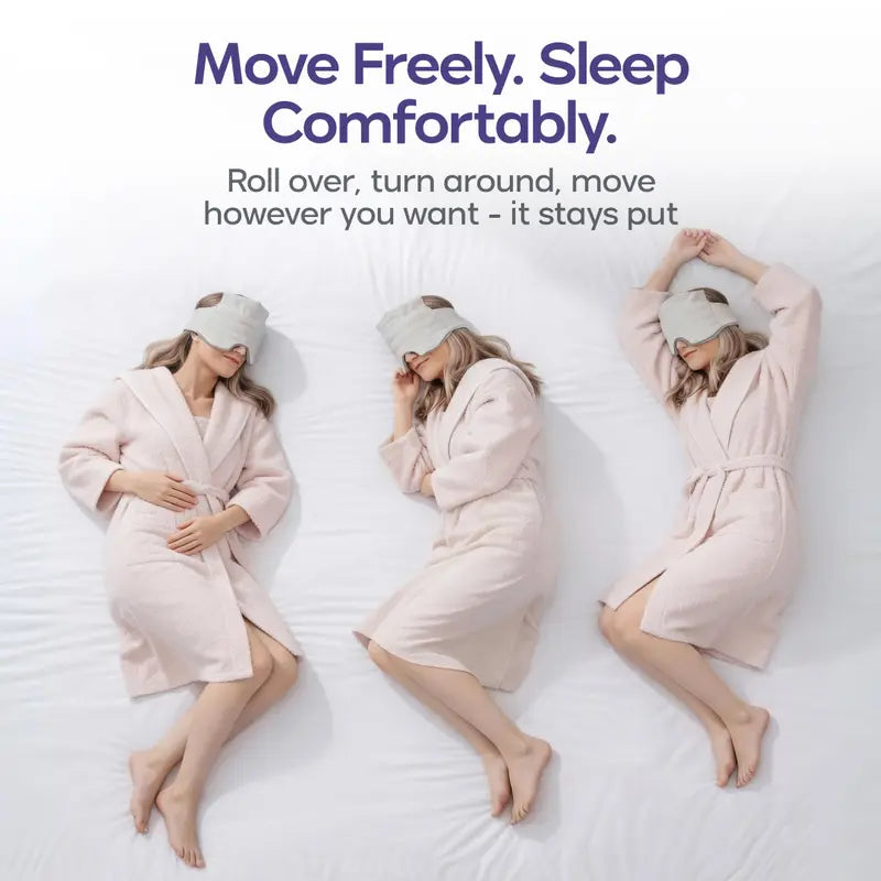 360° Wraparound Weighted Sleep Mask — 99% Blackout & Deep Pressure Touch