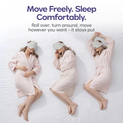 360° Wraparound Weighted Sleep Mask — 99% Blackout & Deep Pressure Touch