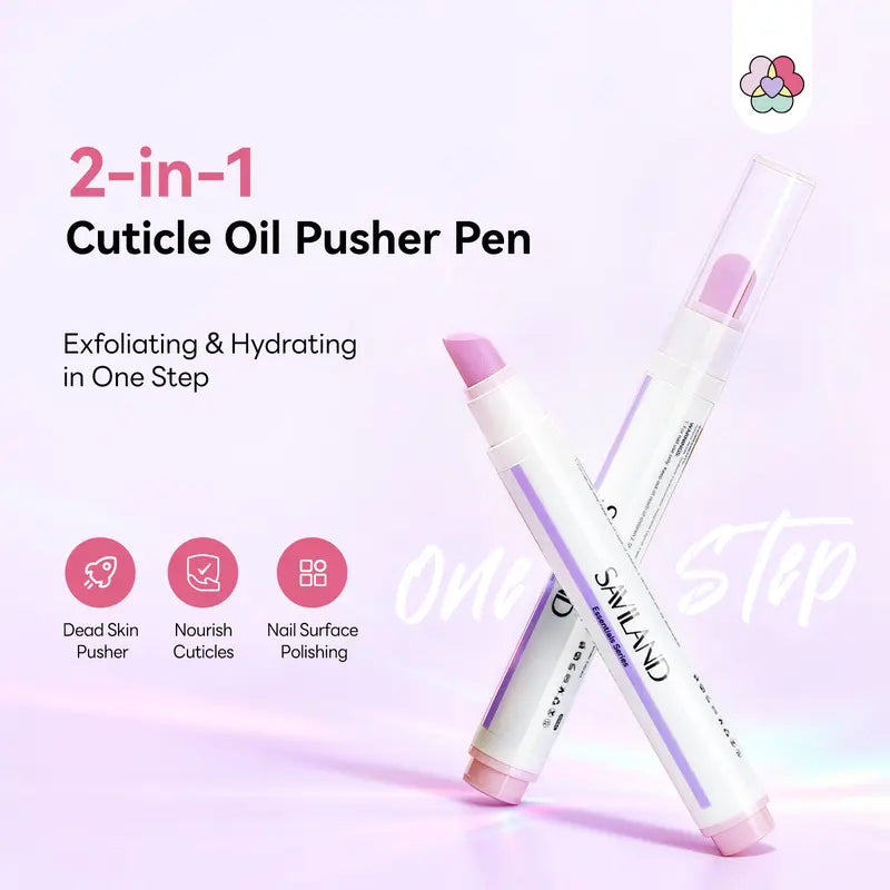 2-in-1 Precision Quartz Cuticle Remover & Nourishing Oil Pen