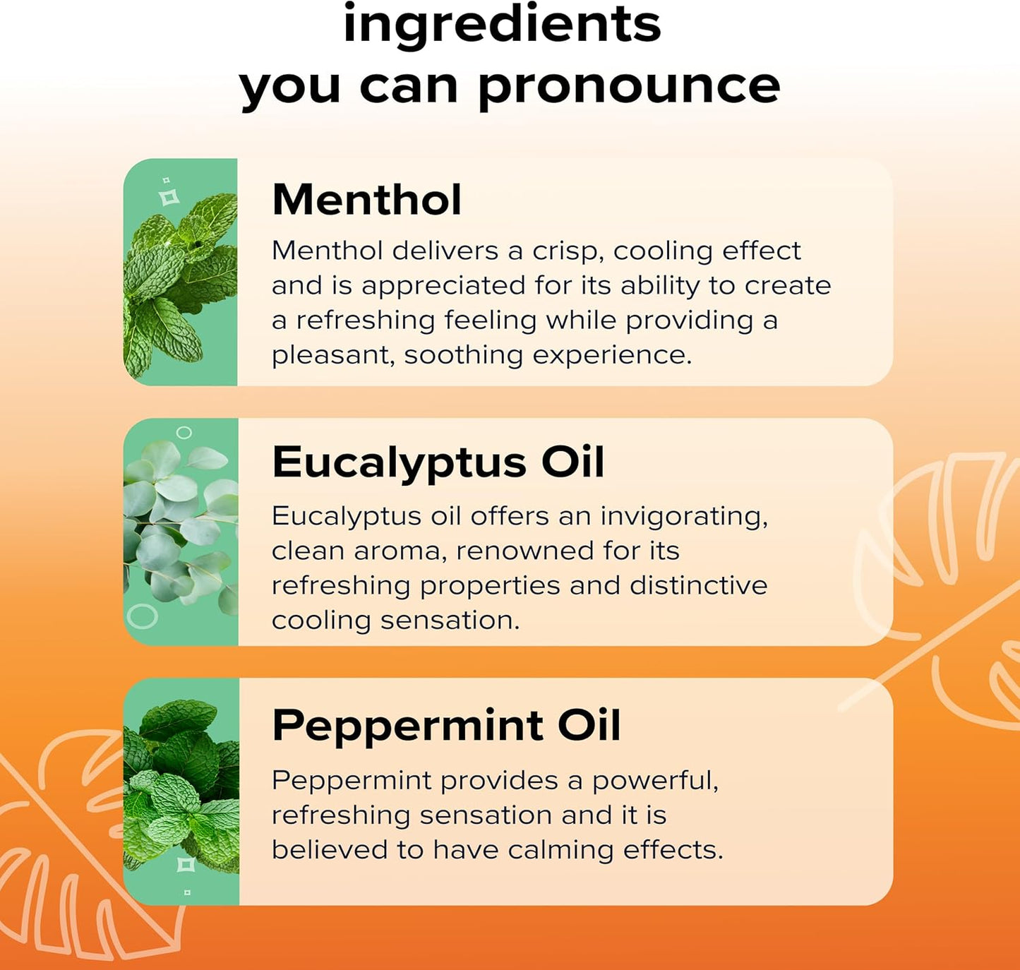 Instant Sinus Relief & Mental Focus: 100% Plant-Based Refreshing Nasal Inhaler