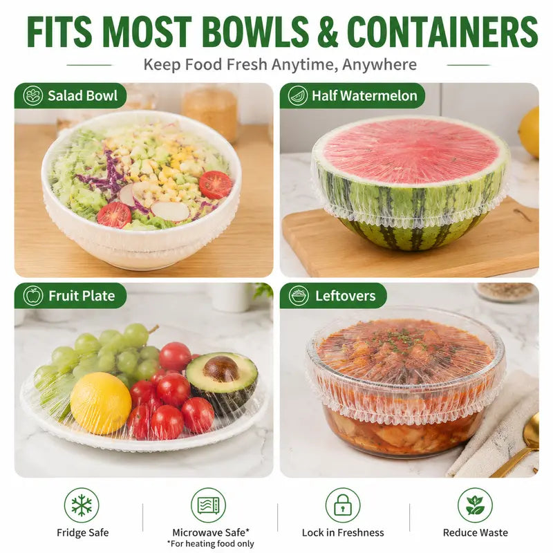 Ultra-Elastic Reusable Food Covers - Instant Freshness For Any Dish