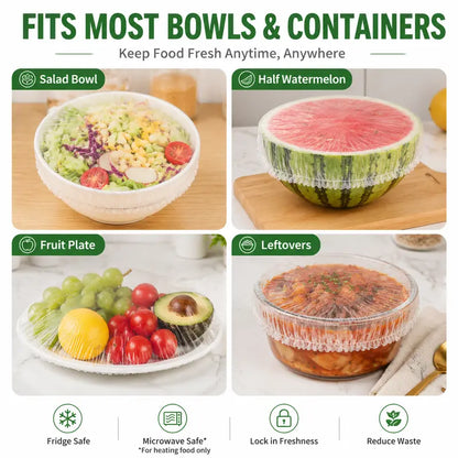 Ultra-Elastic Reusable Food Covers - Instant Freshness For Any Dish