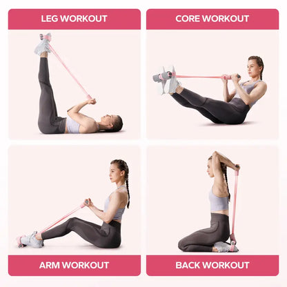 Full-Body Pedal Resistance Band for Home Workout & Posture Correction
