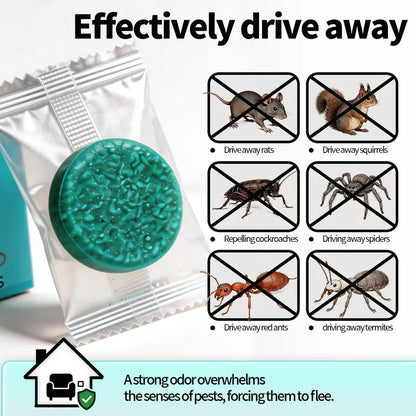 Natural Pest & Rodent Repellent Tablets – Keep Mice, Roaches & Insects Away
