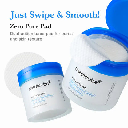 AHA/BHA Dual-Textured Pore Tightening & Exfoliating Facial Pads
