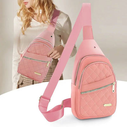 Ultra-Lightweight Quilted Sling Bag with Anti-Theft Pockets