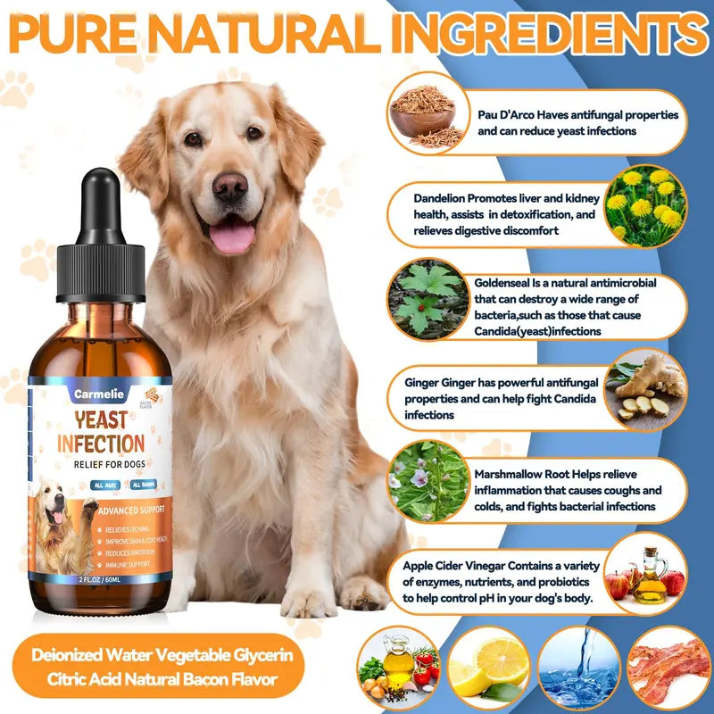 [🎁 BUY 1 GET 1 FREE] Advanced Natural Dog Yeast & Itch Relief Drops