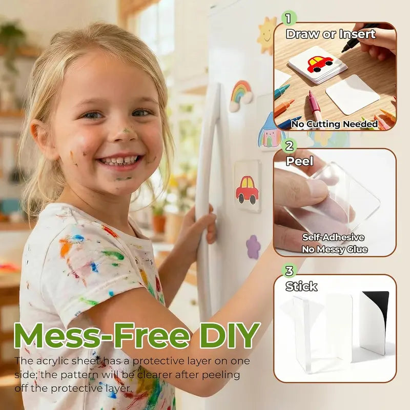 Turn Your Memories Into Crystal-Clear DIY Fridge Magnets Instantly