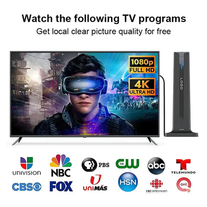 4K Ultra-HD Long Range Indoor Digital TV Antenna