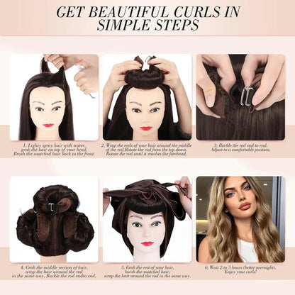 Effortless Heatless Curls & Satin Hair Protection Overnight