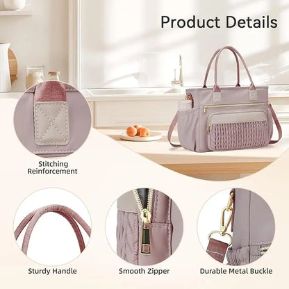 Large Capacity Leakproof Insulated Lunch Tote & Daily Work Bag