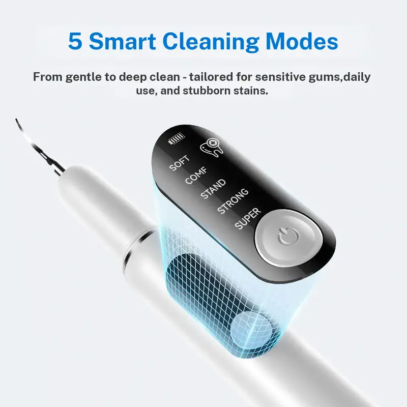 Ultrasonic Dental Plaque & Tartar Remover for Safe Home Teeth Cleaning