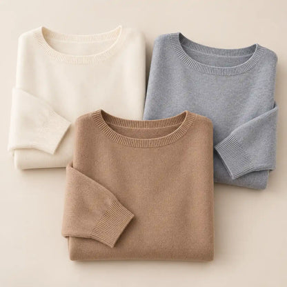 Women's Ultra-Soft Scoop Neck Drop Shoulder Slouchy Knit Sweater