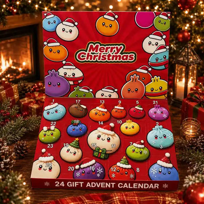 24-Day Holiday Mystery Dumpling Advent Calendar With Soft Stress-Relief Squishies